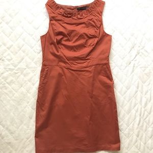 Burnt orange sheath dress from The Limited